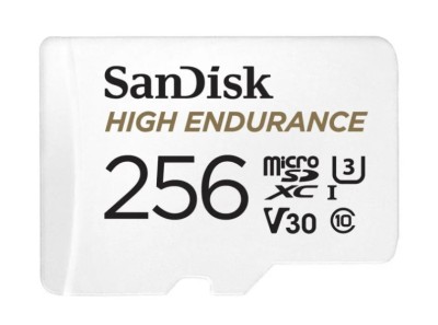 Karta pamięci SanDisk 256GB microSDXC High Endurance UHS-I U3 V30